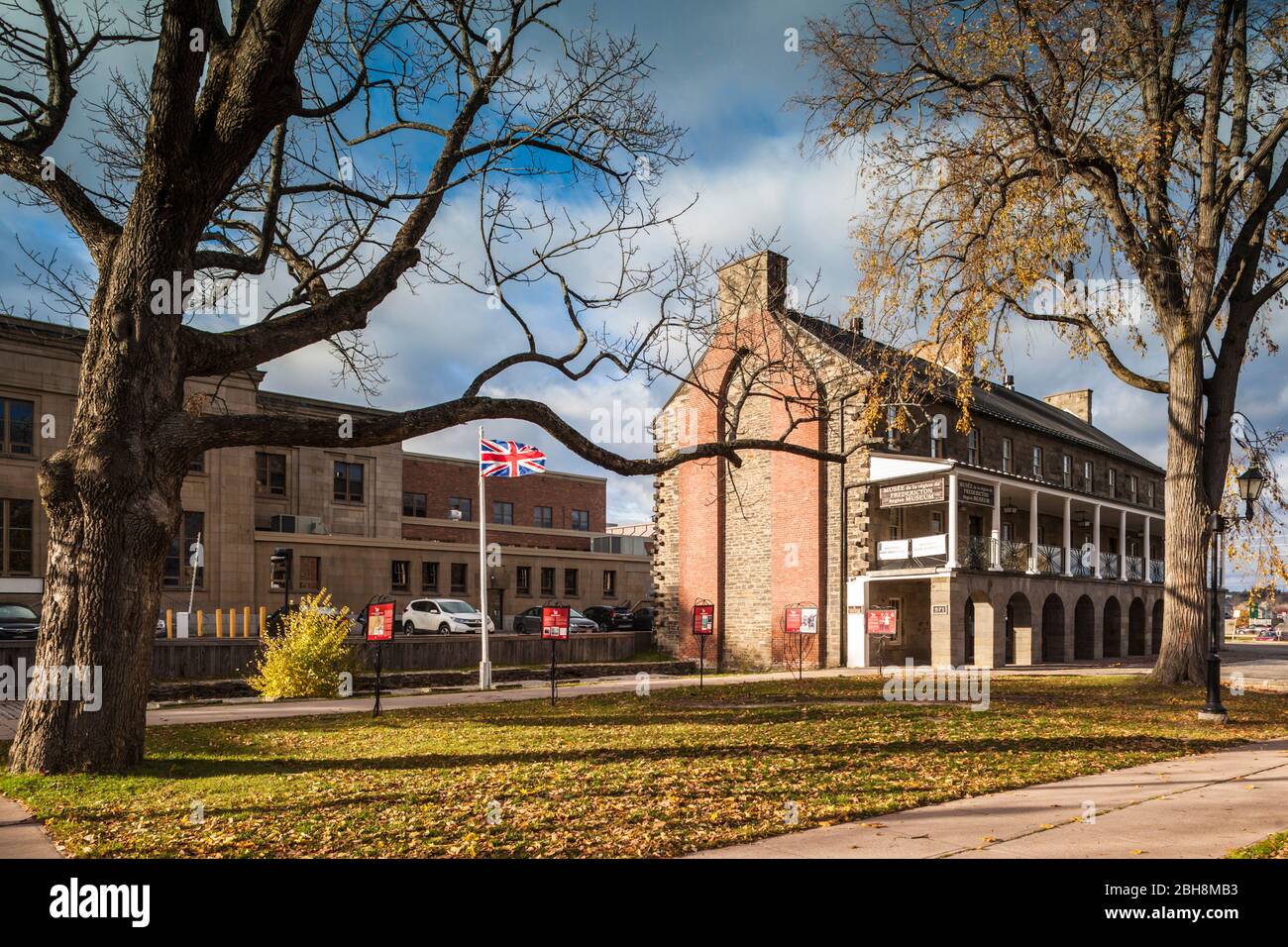 Canada, Nouveau-Brunswick, Centre du Nouveau-Brunswick, Fredericton, Garrison trimestre, Musée de la région de Fredericton, la fin de l'après-midi Banque D'Images Canada, Nouveau-Brunswick, Centre du Nouveau-Brunswick, Fredericton, Garrison trimestre, Musée de la région de Fredericton, la fin de l'après-midi Banque D'Images