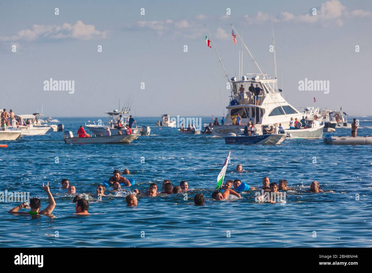 États-Unis, Nouvelle-Angleterre, Massachusetts, Cape Ann, Gloucester, Saint Peters Fiesta, Festival de la pêche traditionnelle italienne, Champions du pôle gras, NR Banque D'Images