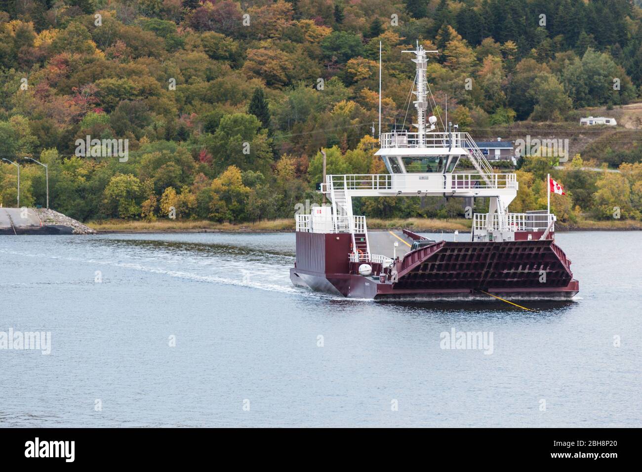 Le Canada, le Nouveau-Brunswick, la vallée de la rivière Kennebecasis, Gondola Point, Gondola Point Ferry Banque D'Images