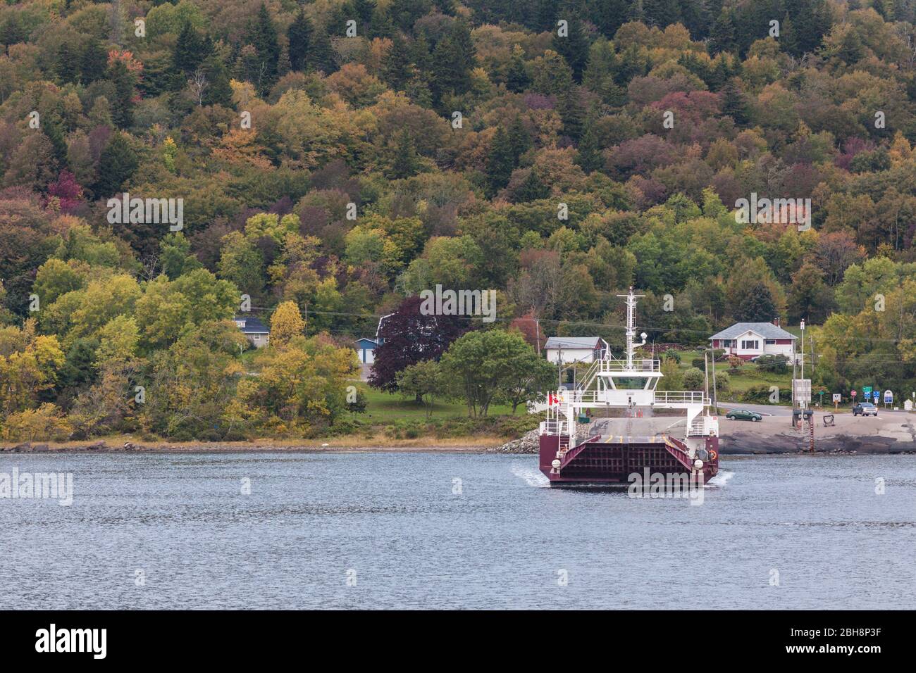 Le Canada, le Nouveau-Brunswick, la vallée de la rivière Kennebecasis, Gondola Point, Gondola Point Ferry Banque D'Images