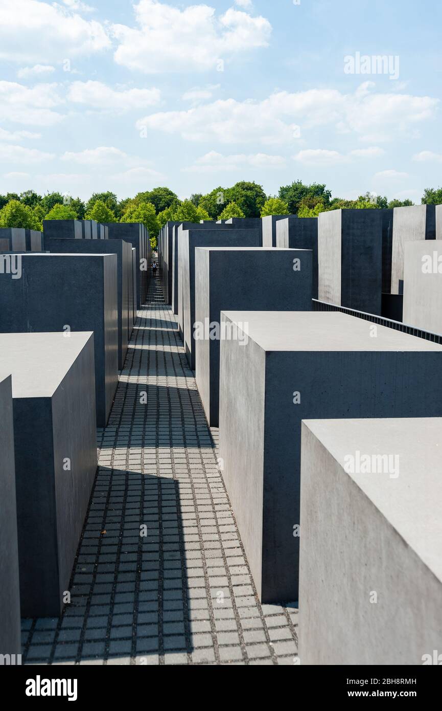 Mémorial aux Juifs assassinés d'Europe Banque D'Images
