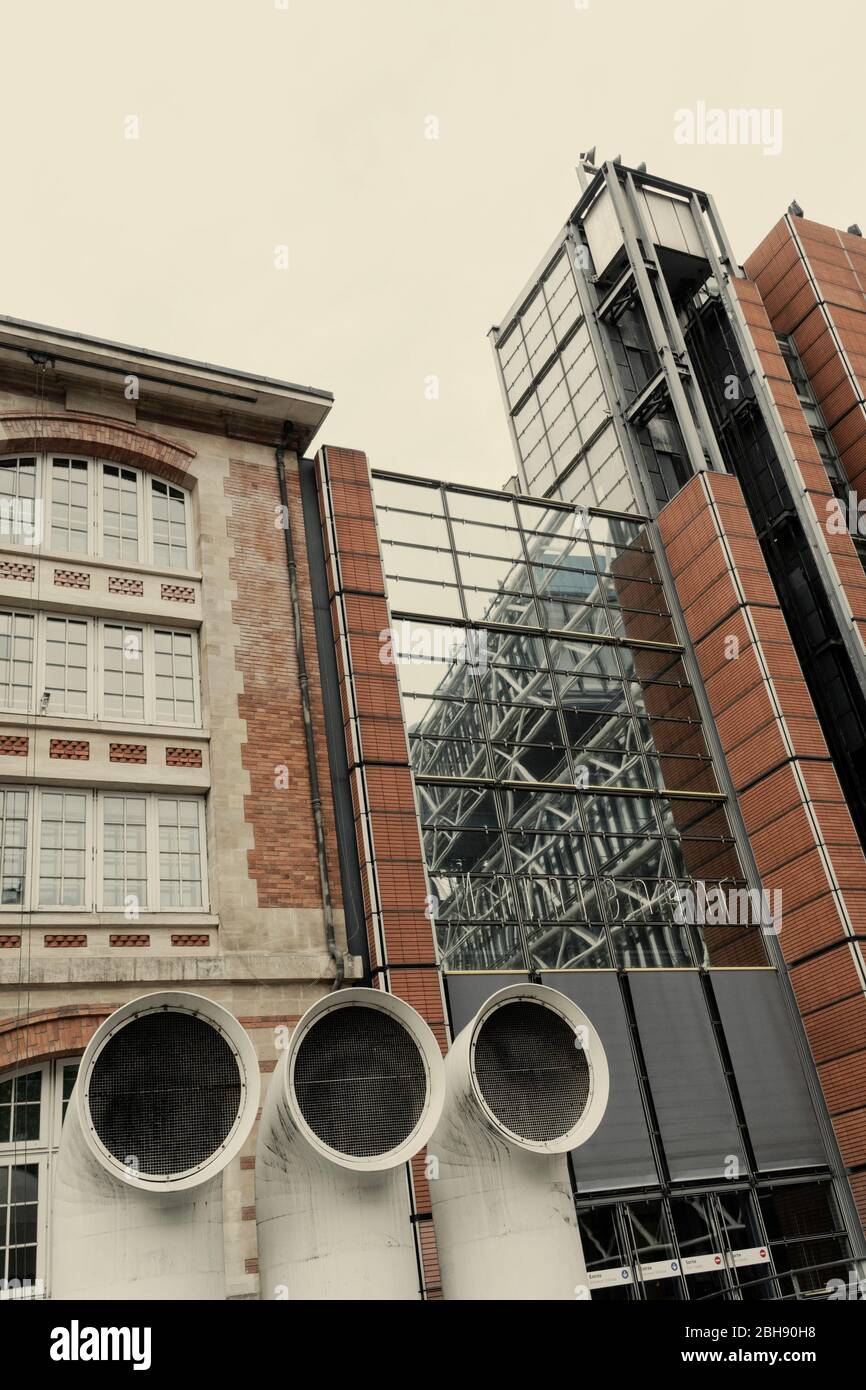 Place Centre George Pompidou Banque D'Images