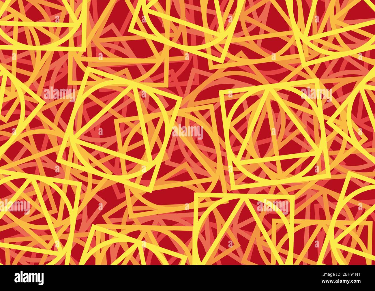 Peinture numérique. Arrière-plan vectoriel coloré géométrique abstrait, avec carré, cercle et triangle Illustration de Vecteur