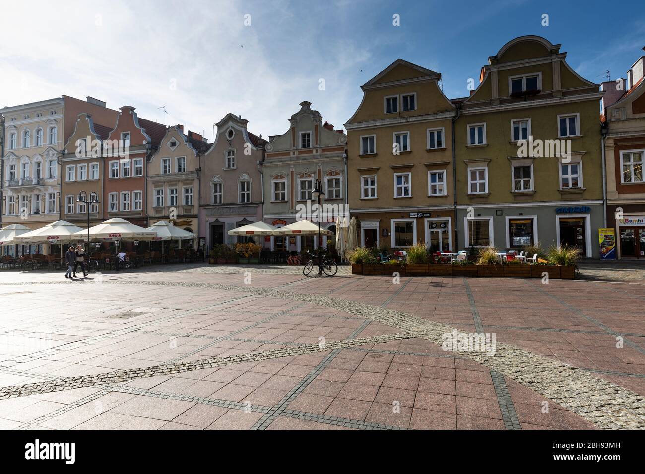 Europe, Pologne, Opole Voivodeship, Opole - marché principal - l'un des plus anciens ensembles de ville en Pologne Banque D'Images