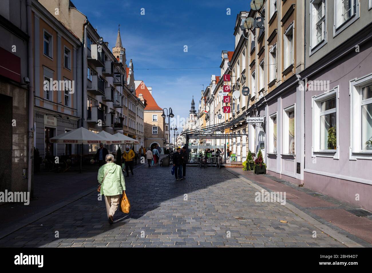 Europe, Pologne, Opole Voivodeship, Opole - marché principal - l'un des plus anciens ensembles de ville en Pologne Banque D'Images