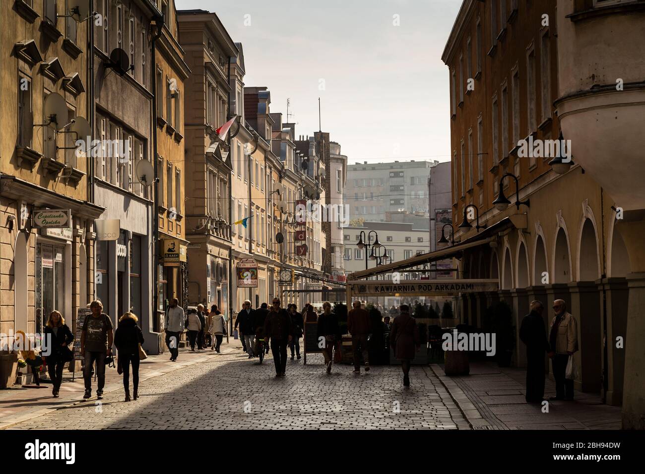 Europe, Pologne, Opole Voivodeship, Opole - marché principal - l'un des plus anciens ensembles de ville en Pologne Banque D'Images