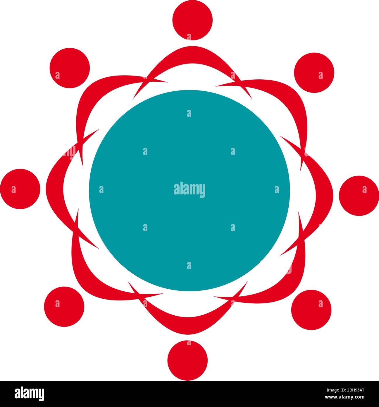 Vector People au cours de la discussion de groupe, du travail d'équipe et du financement participatif Illustration de Vecteur