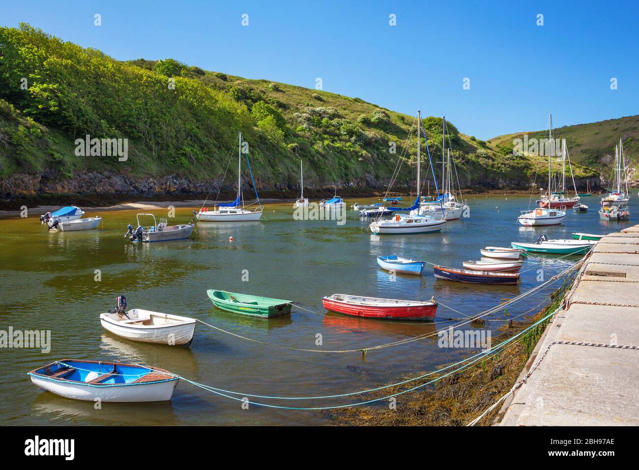 Solva Harbour, Solva, Pembrokeshire, Pays de Galles, Royaume-Uni Banque D'Images