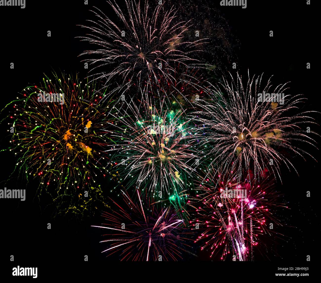 D'artifice, 4 juillet Banque D'Images