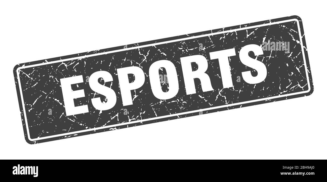 esports stamp. esports étiquette noire vintage. Signe Illustration de Vecteur