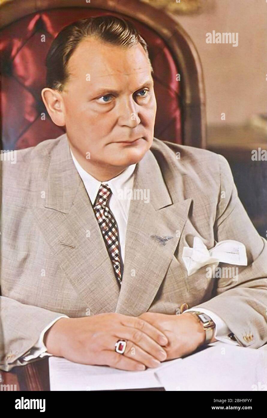 Hermann Goering, (1893-1946), homme politique allemand et chef militaire et membre dirigeant du parti Nazi Banque D'Images