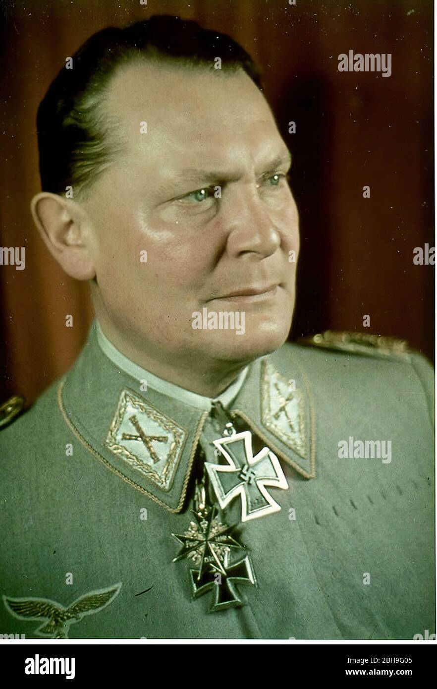 Hermann Goering, (1893-1946), homme politique allemand et chef militaire et membre dirigeant du parti Nazi Banque D'Images