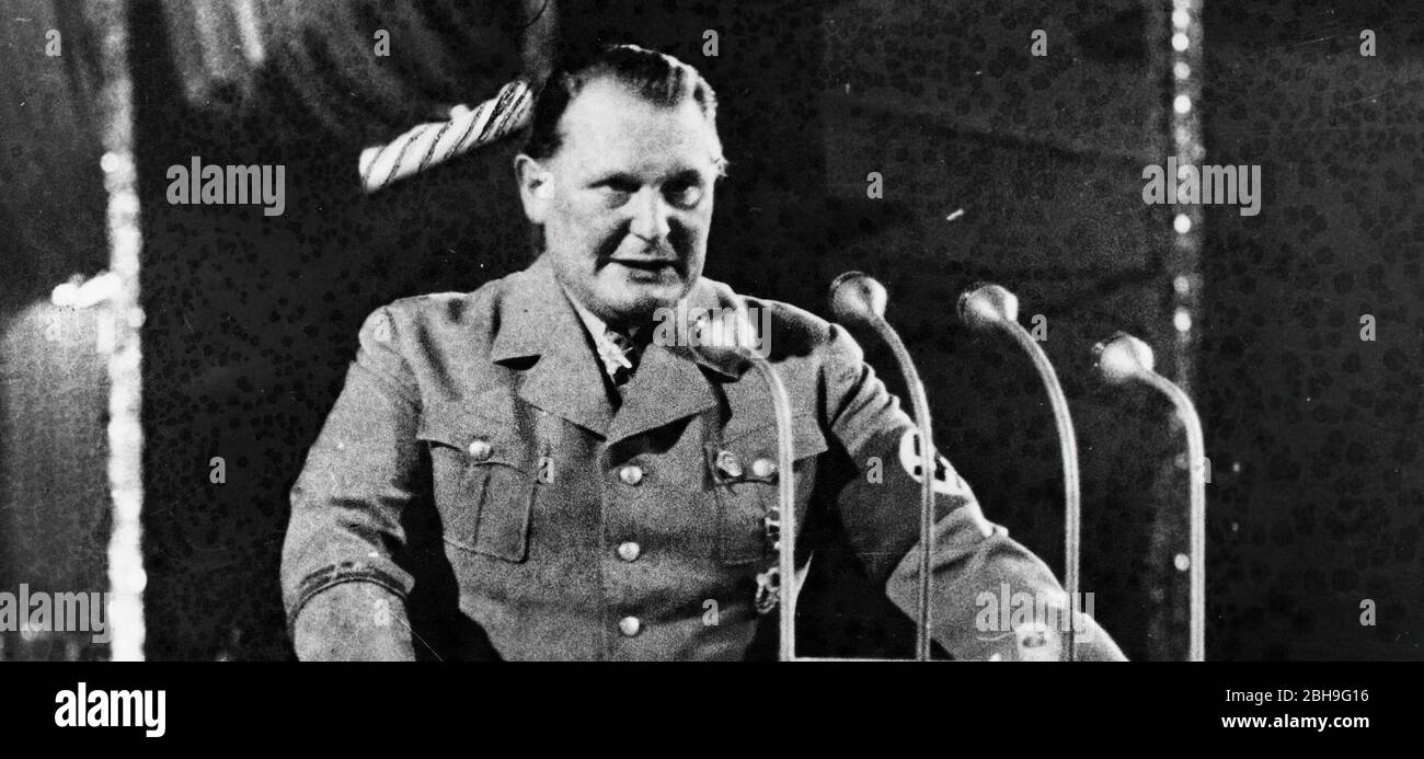 Hermann Goering, (1893-1946), homme politique allemand et chef militaire et membre dirigeant du parti Nazi Banque D'Images