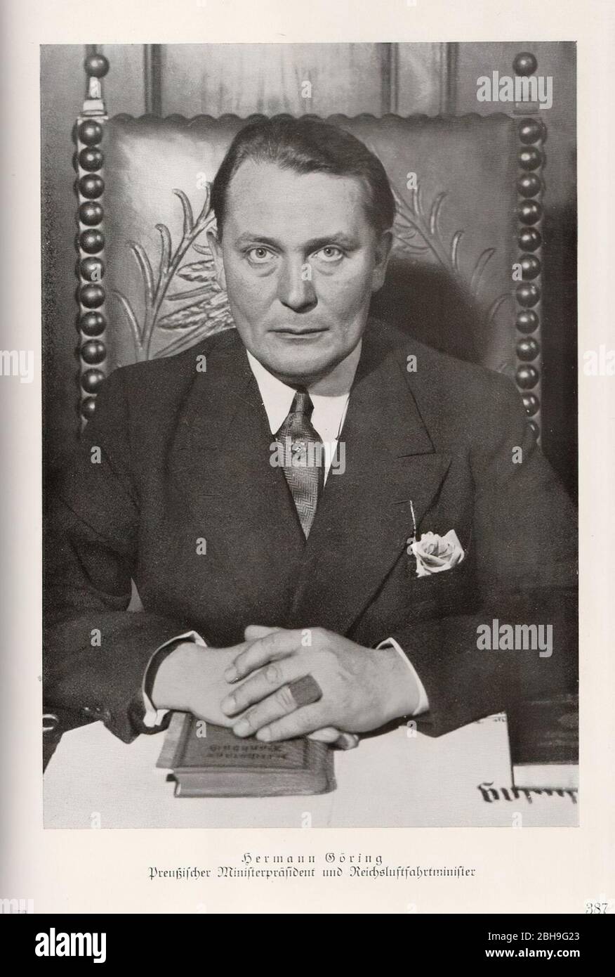 Hermann Goering, (1893-1946), homme politique allemand et chef militaire et membre dirigeant du parti Nazi Banque D'Images
