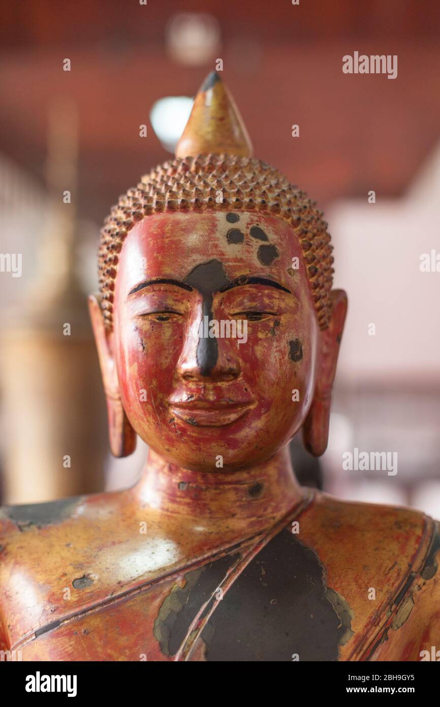 Cambodge, Phnom Penh, Musée National du Cambodge, de l'intérieur, de l'ère d'Angkor sculpture Banque D'Images