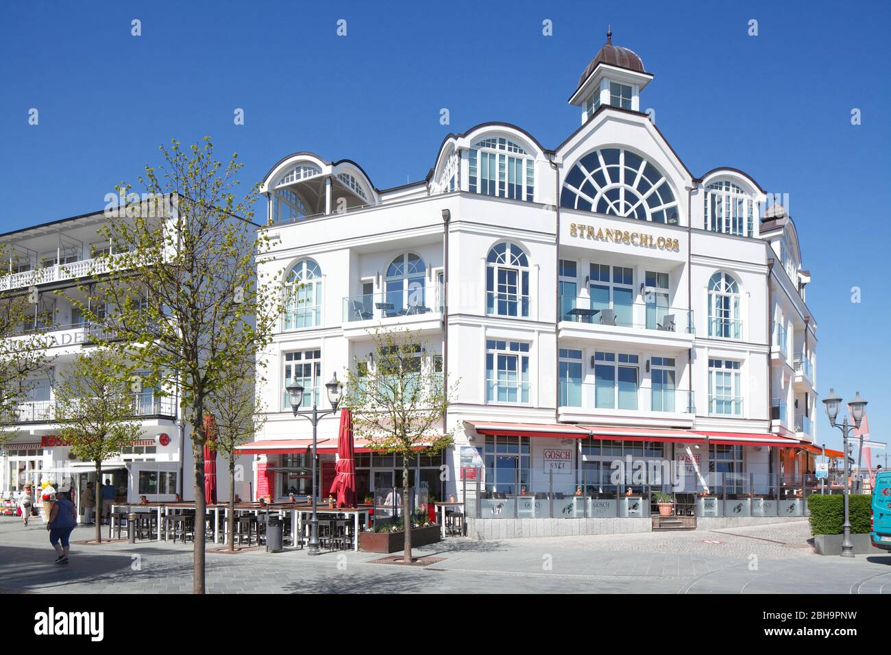 Hotel Strandschloss, Bäderarchitektur, Binz auf Rügen, Insel Rügen, Mecklembourg-Poméranie-Occidentale, Deutschland, Europa Banque D'Images