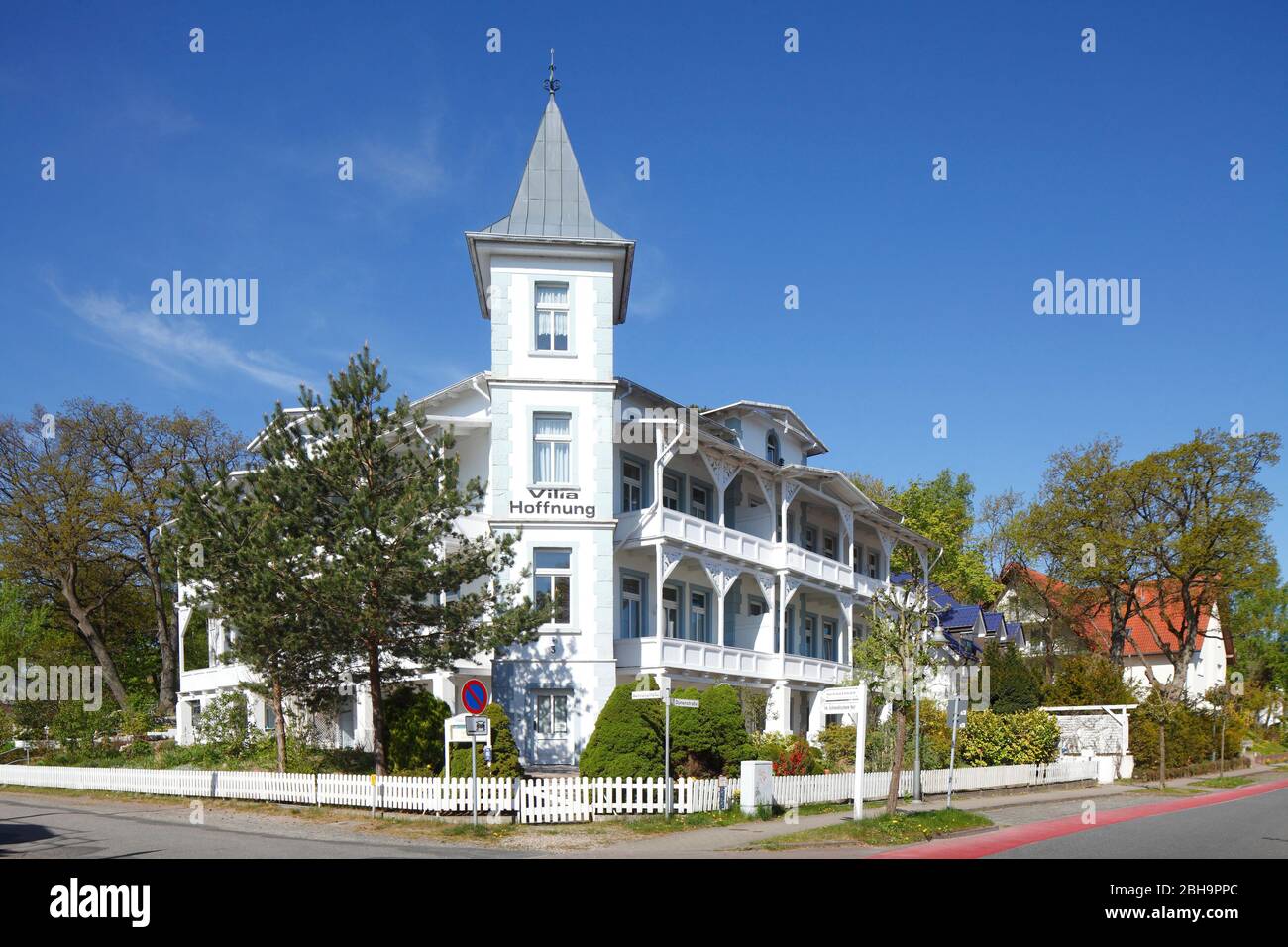 Villa Hoffnung, Bäderarchitecturektur, Binz auf Rügen, Insel Rügen, Mecklembourg-Poméranie-Occidentale, Deutschland, Europa Banque D'Images