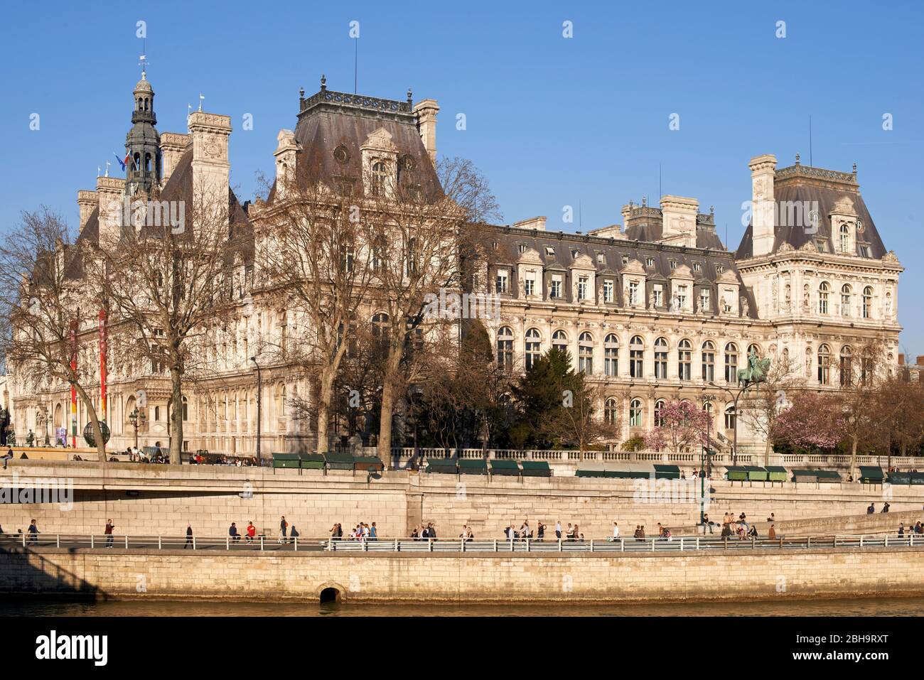 L'Hôtel de Ville de Paris, France, l'Hôtel de ville de Paris Banque D'Images
