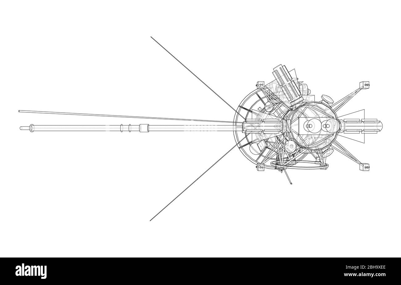 Concept de satellite de communication. Vecteur Illustration de Vecteur