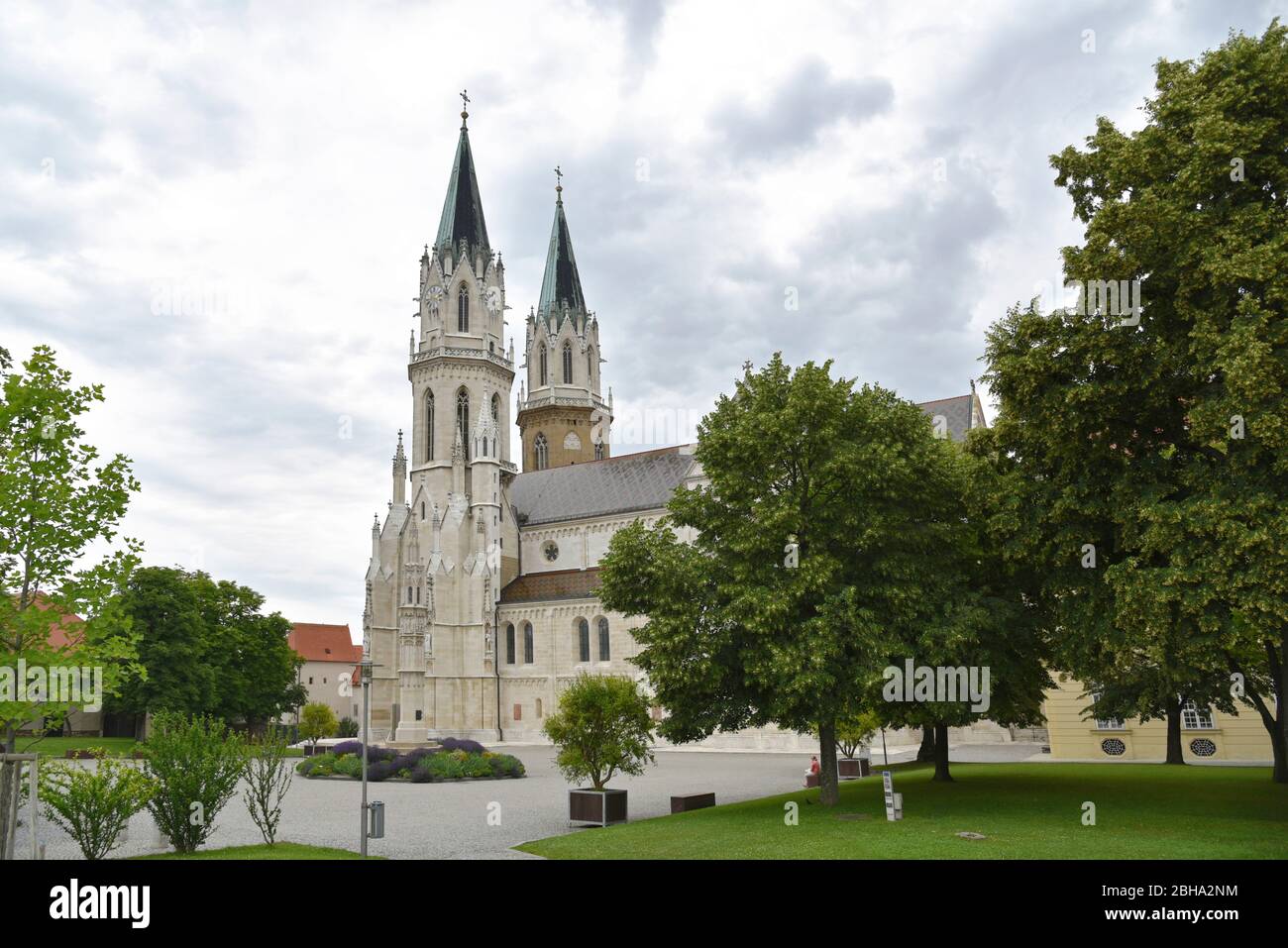 Autriche, Klosterneuburg, collégiale, abbaye de Klosterneuburg, Basse-Autriche, lumière du jour, Banque D'Images