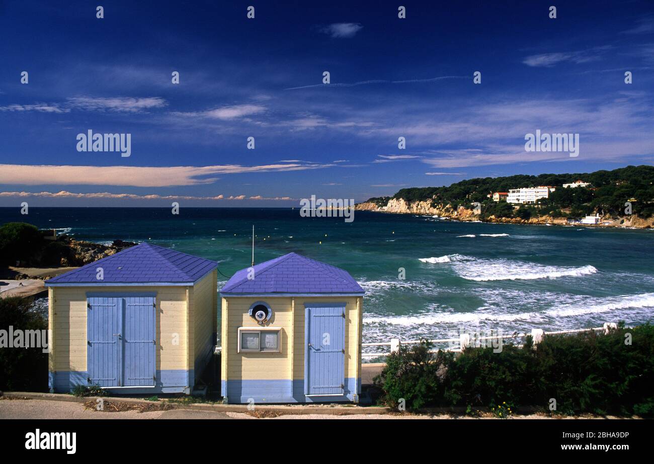 Plage de Port Issol Sanary sur Mer Banque D'Images