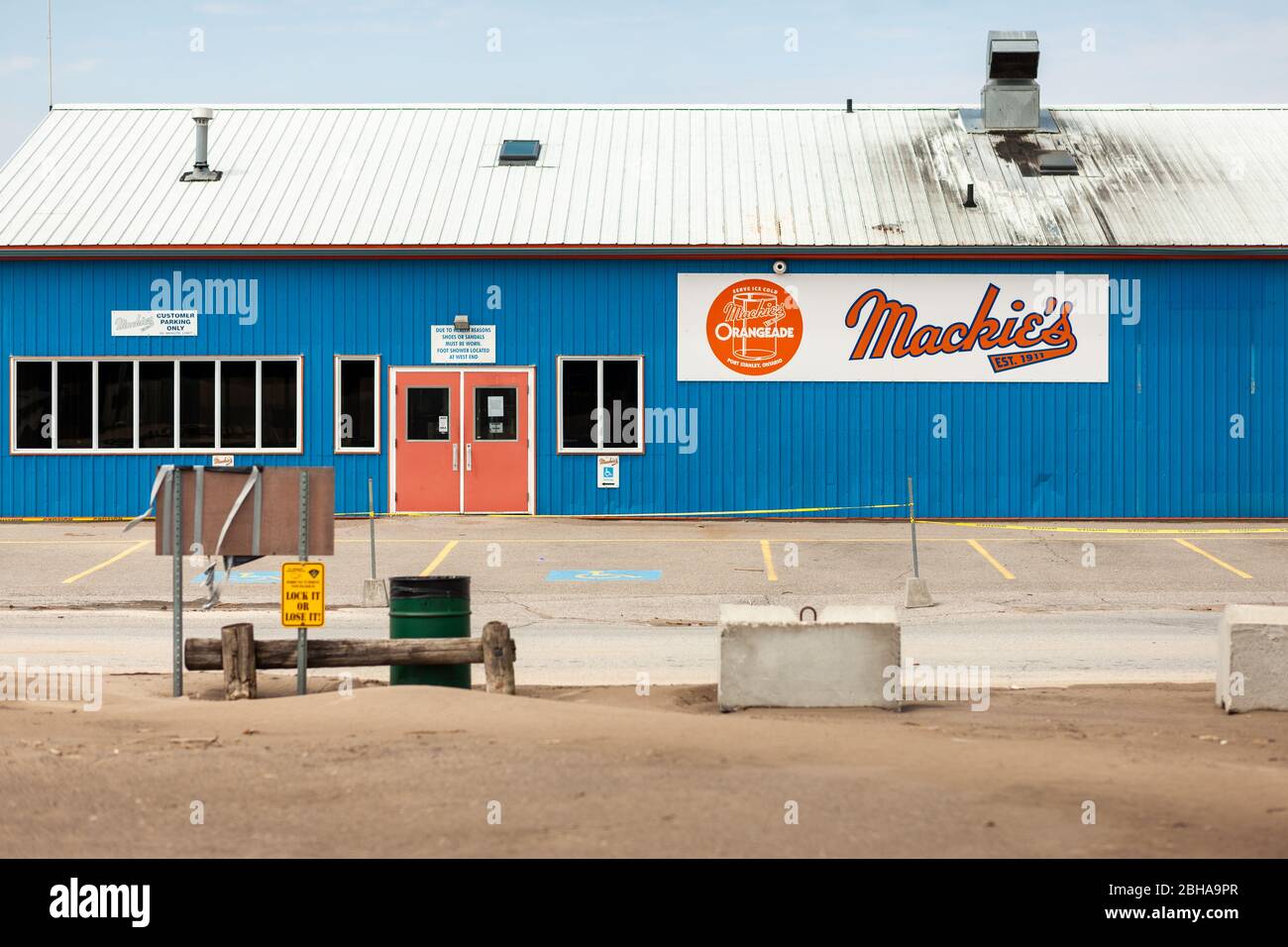 Mackies sert ses orangeade et ses frites depuis 1911. Comme beaucoup d'autres se sont retardants il est fermé à la suite de COVID-19 dans po Banque D'Images
