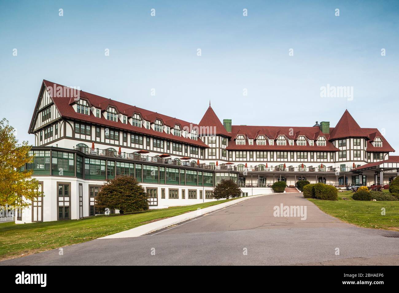 Canada, Nouveau-Brunswick, baie de Fundy, St. Andrews by the Sea, Algonquin Resort, hôtel historique datant de 1889 Banque D'Images Canada, Nouveau-Brunswick, baie de Fundy, St. Andrews by the Sea, Algonquin Resort, hôtel historique datant de 1889 Banque D'Images