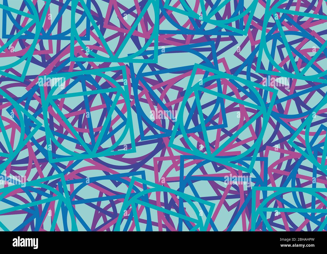 Peinture numérique. Arrière-plan vectoriel coloré géométrique abstrait, avec carré, cercle et triangle Illustration de Vecteur