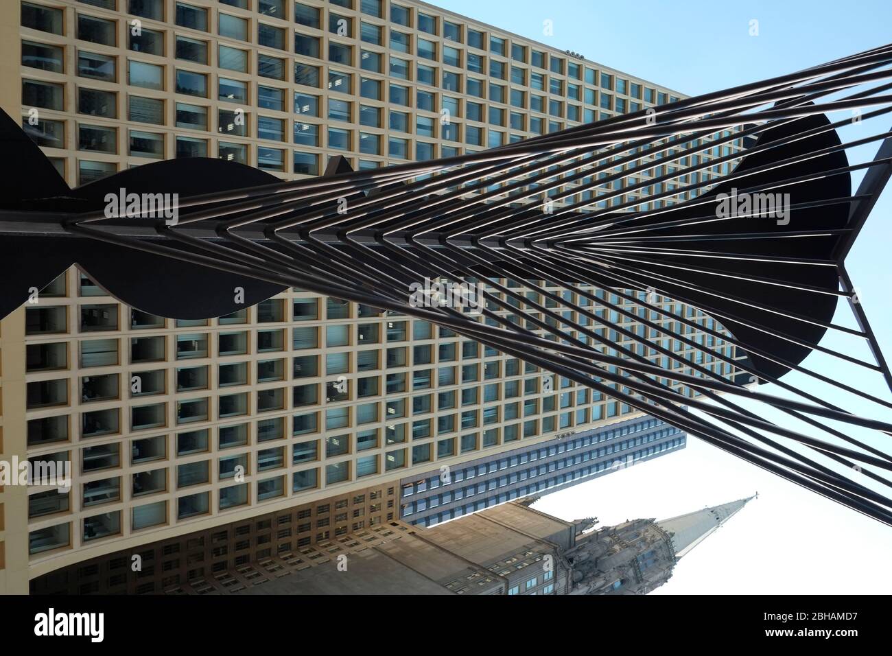 Le Chicago Picasso (souvent juste) est un Picasso untitled sculpture monumentale de Pablo Picasso à Chicago, Illinois. Banque D'Images