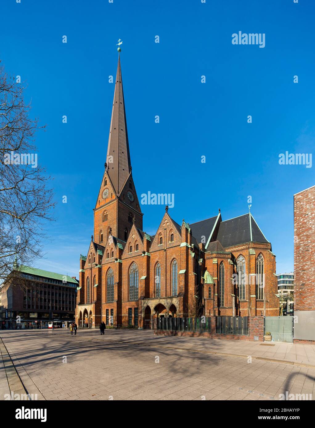 Allemagne, Hambourg, l'église Saint-Pierre est la plus ancienne église paroissiale de Hambourg Banque D'Images