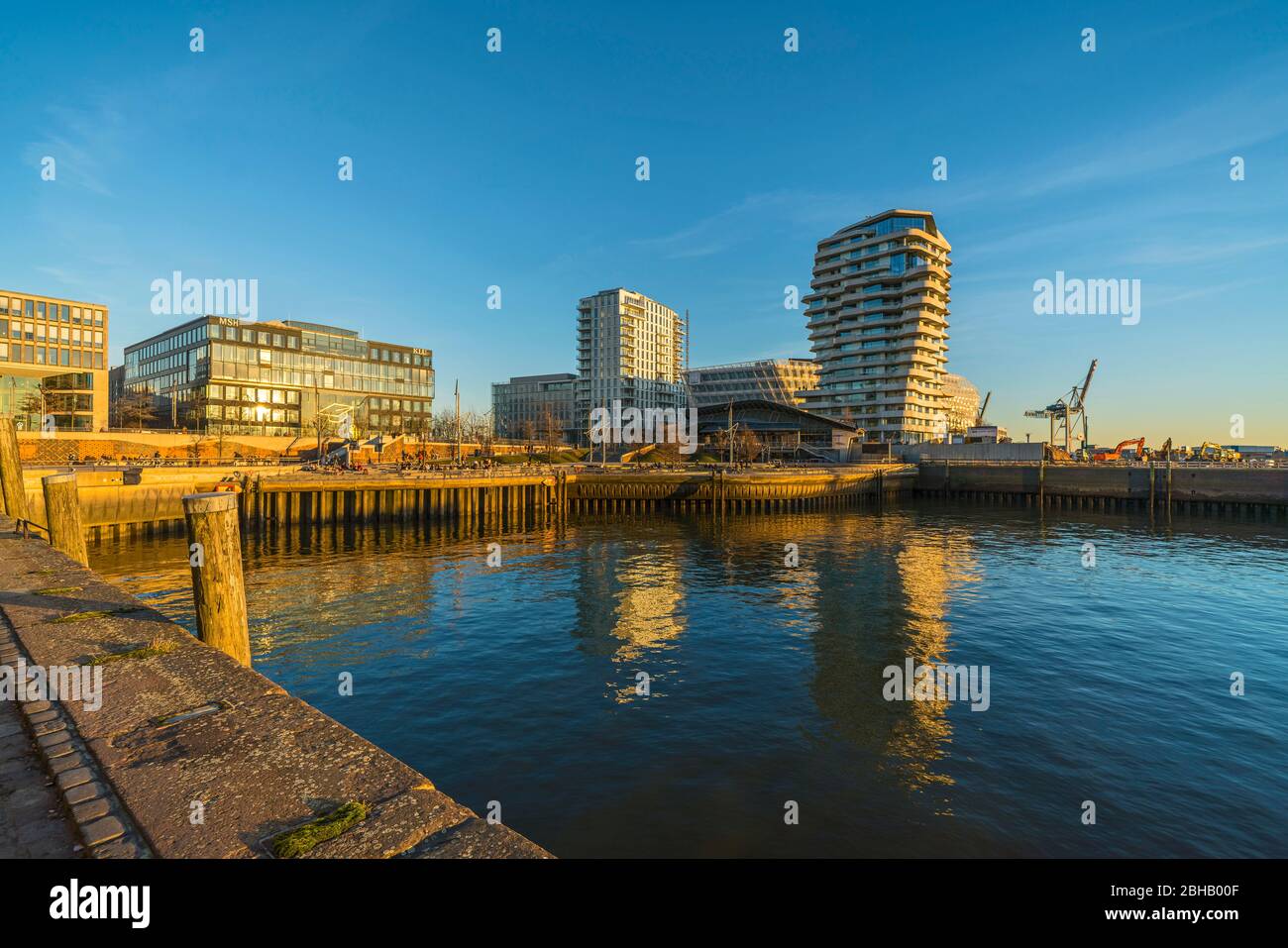 Allemagne, Hambourg, Marco Polo Tower, Marco Polo terrasses, Grasbrookhafen Banque D'Images