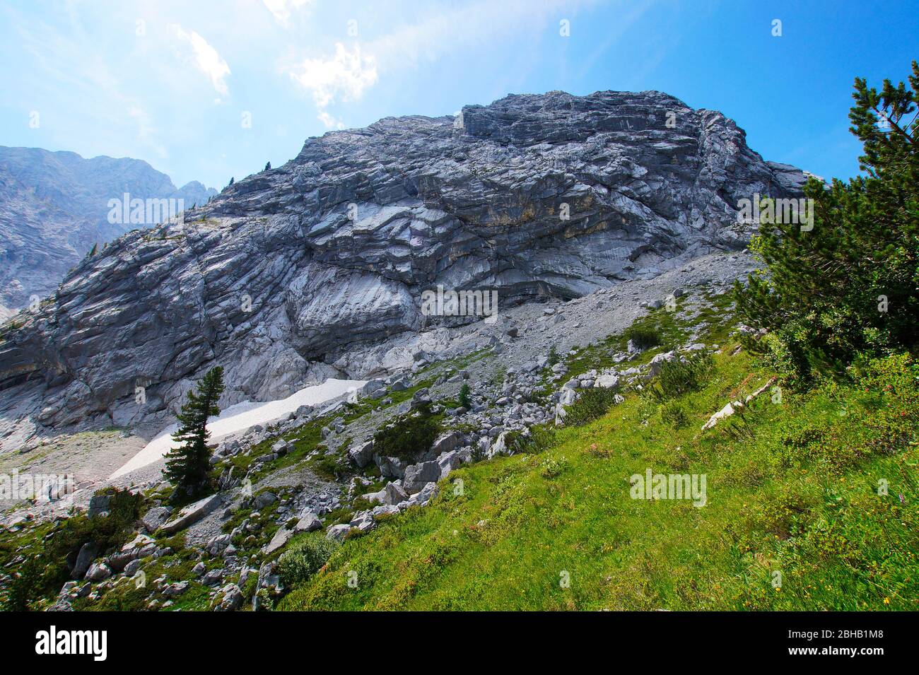 Sur le chemin de la maison royale sur Schachen, Allemagne, Bavière, Haute-Bavière, Garmisch-Partenkirchen Banque D'Images