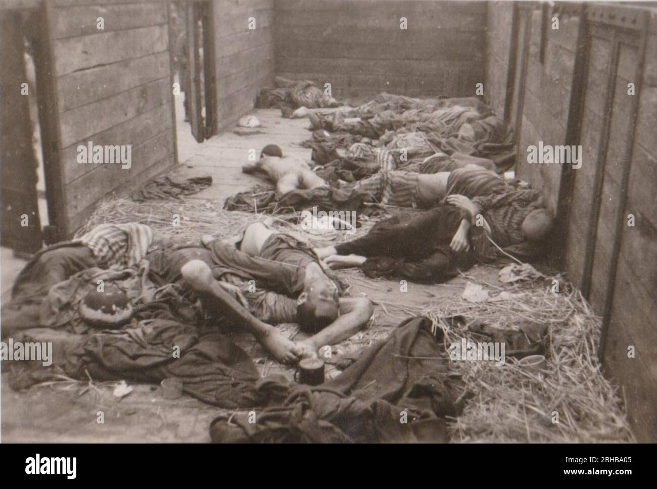 Victimes du camp de concentration de Dachau Banque D'Images