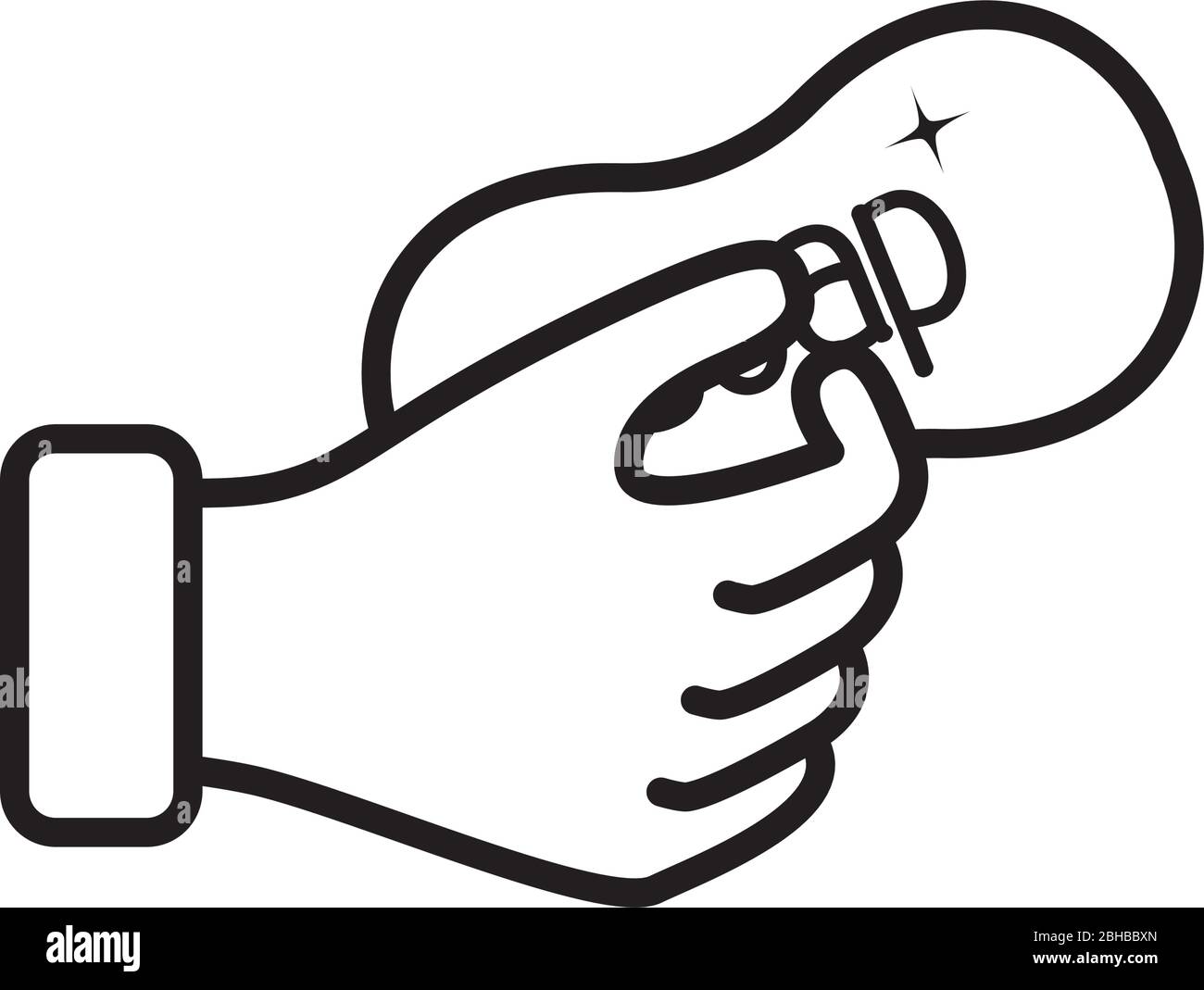 barre de savon et icône de main sur fond blanc, style de ligne, illustration vectorielle Illustration de Vecteur