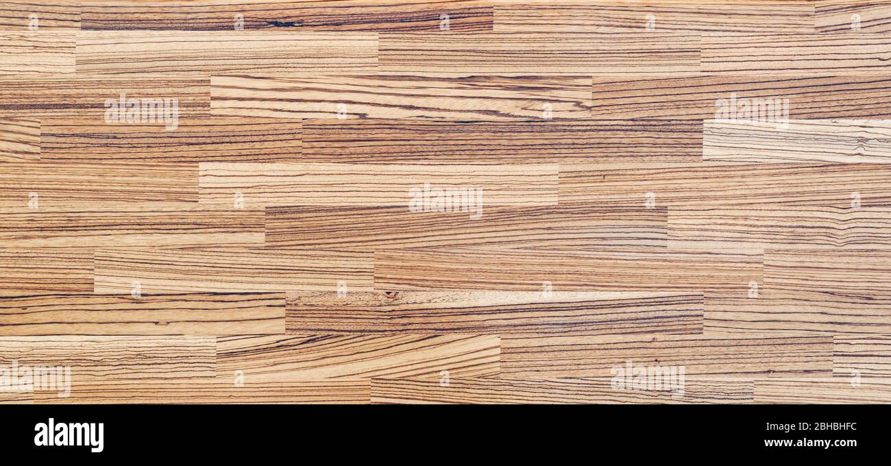 Motif de fond en bois. parquet, bois de Zebrano. Bois de zébé Banque D'Images