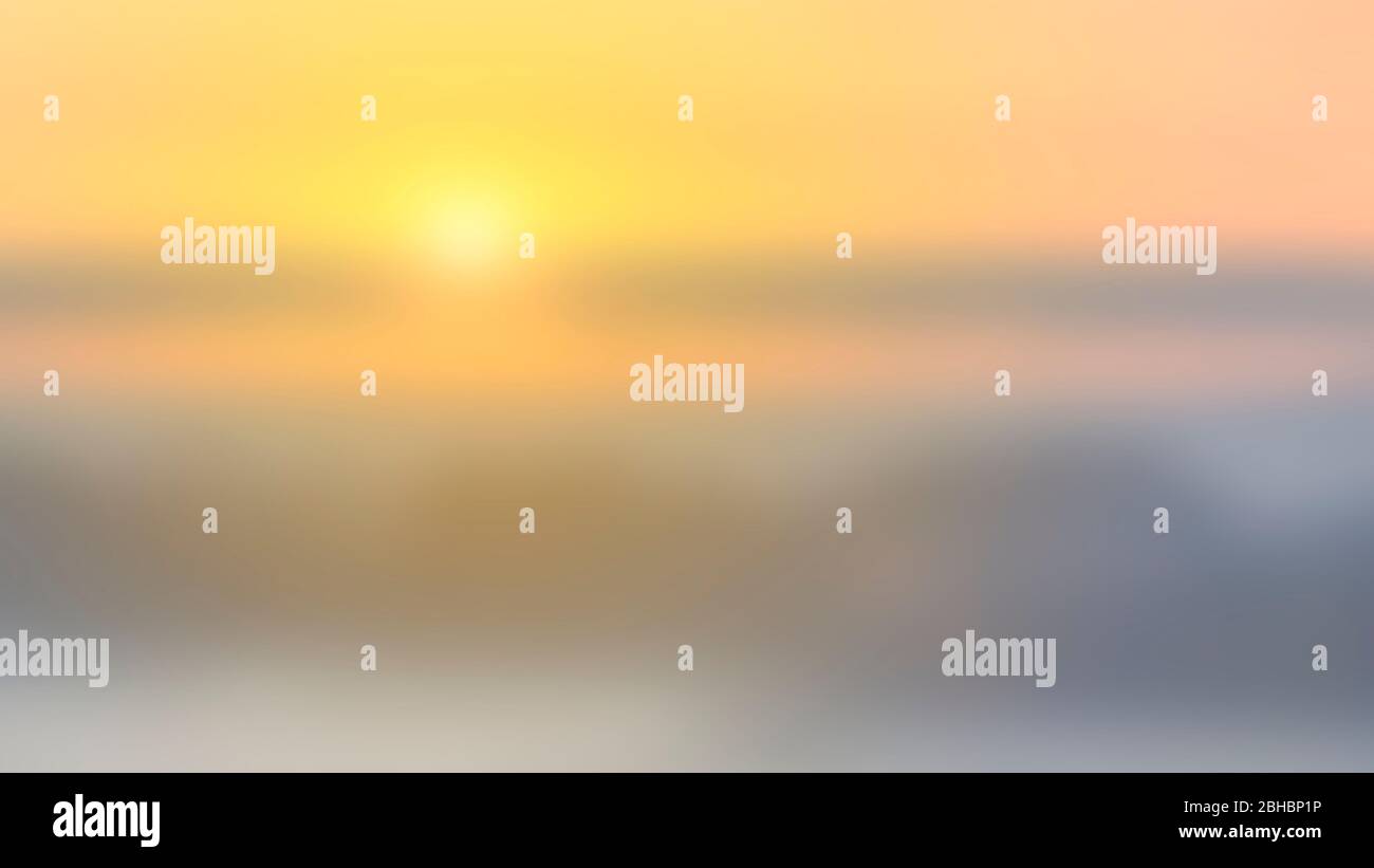 Flou du lever du soleil pour les produits affichent l'arrière-plan, le fond et la conception de Web. Banque D'Images