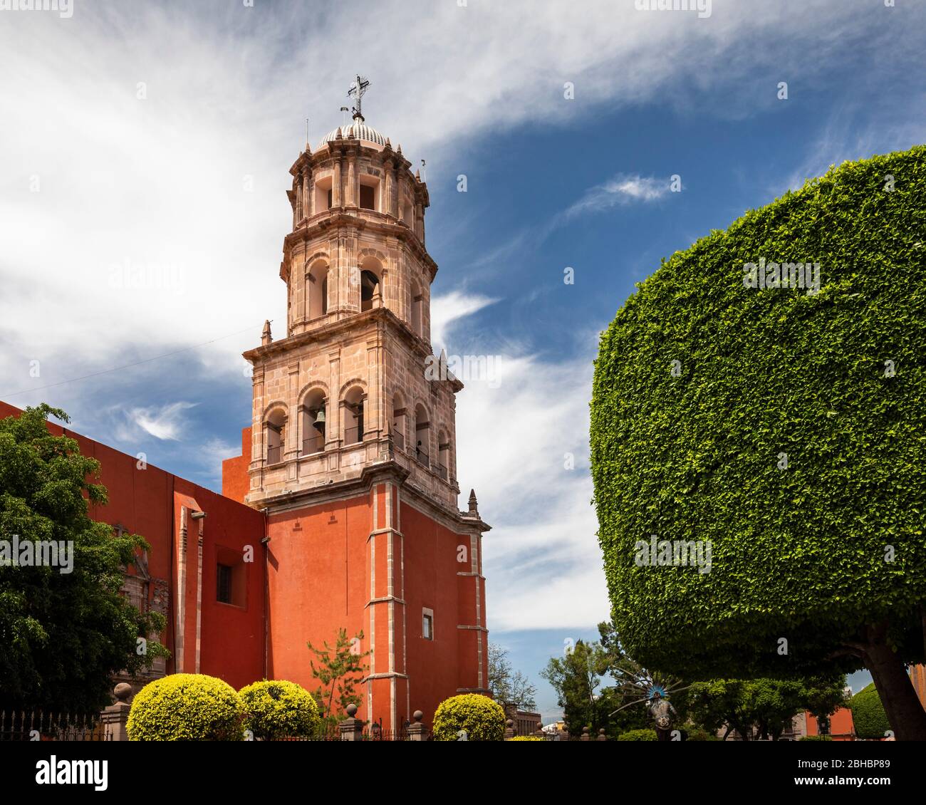 La cathédrale Saint-Philippe Neri de Queretaro, au Mexique. Banque D'Images