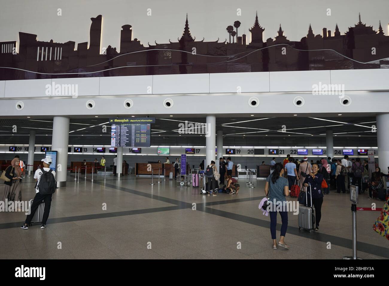 Aéroport international de Phnom Penh, Cambodge Banque D'Images