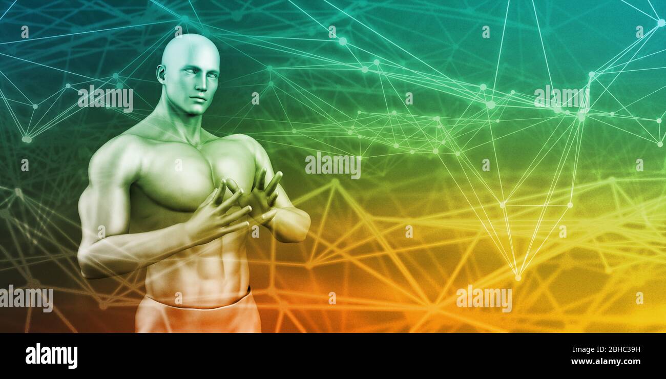 L'avancement de la technologie avec les découvertes et les idées Banque D'Images