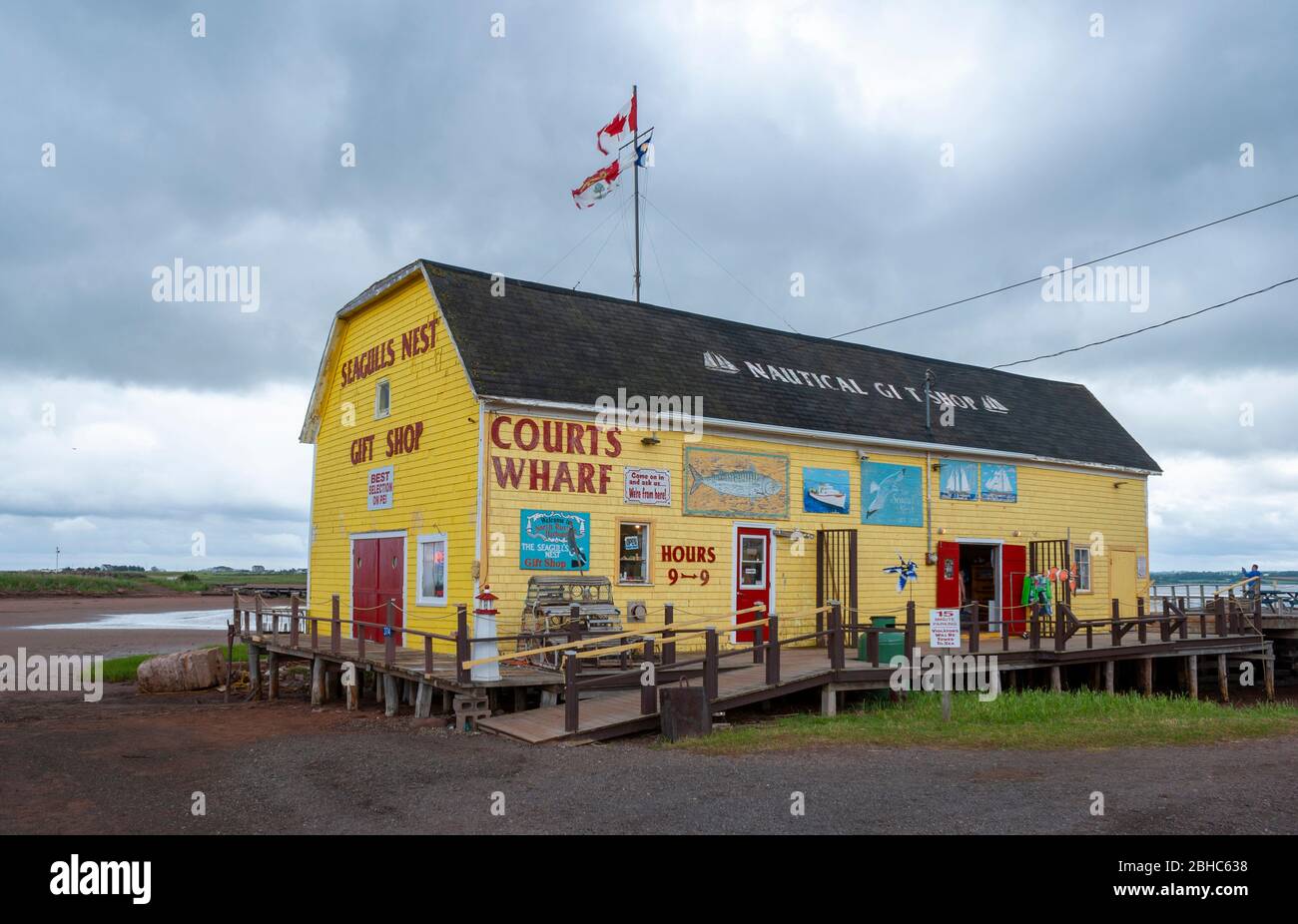 Seagull's Nest – une boutique de cadeaux historique à North Rustico, Île-du-Prince-Édouard, Canada Banque D'Images