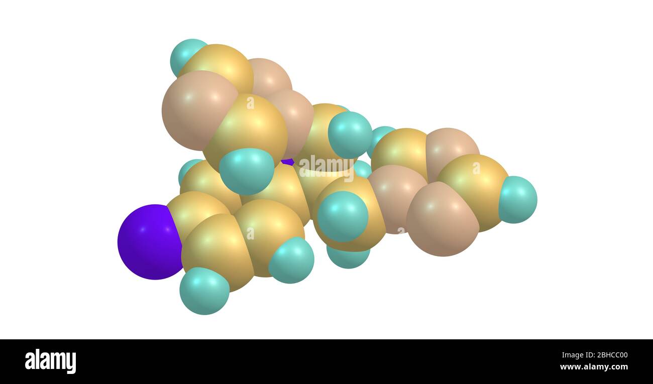 Le fluconazole est un médicament antifongique utilisé pour un certain nombre d'infections fongiques. illustration tridimensionnelle Banque D'Images