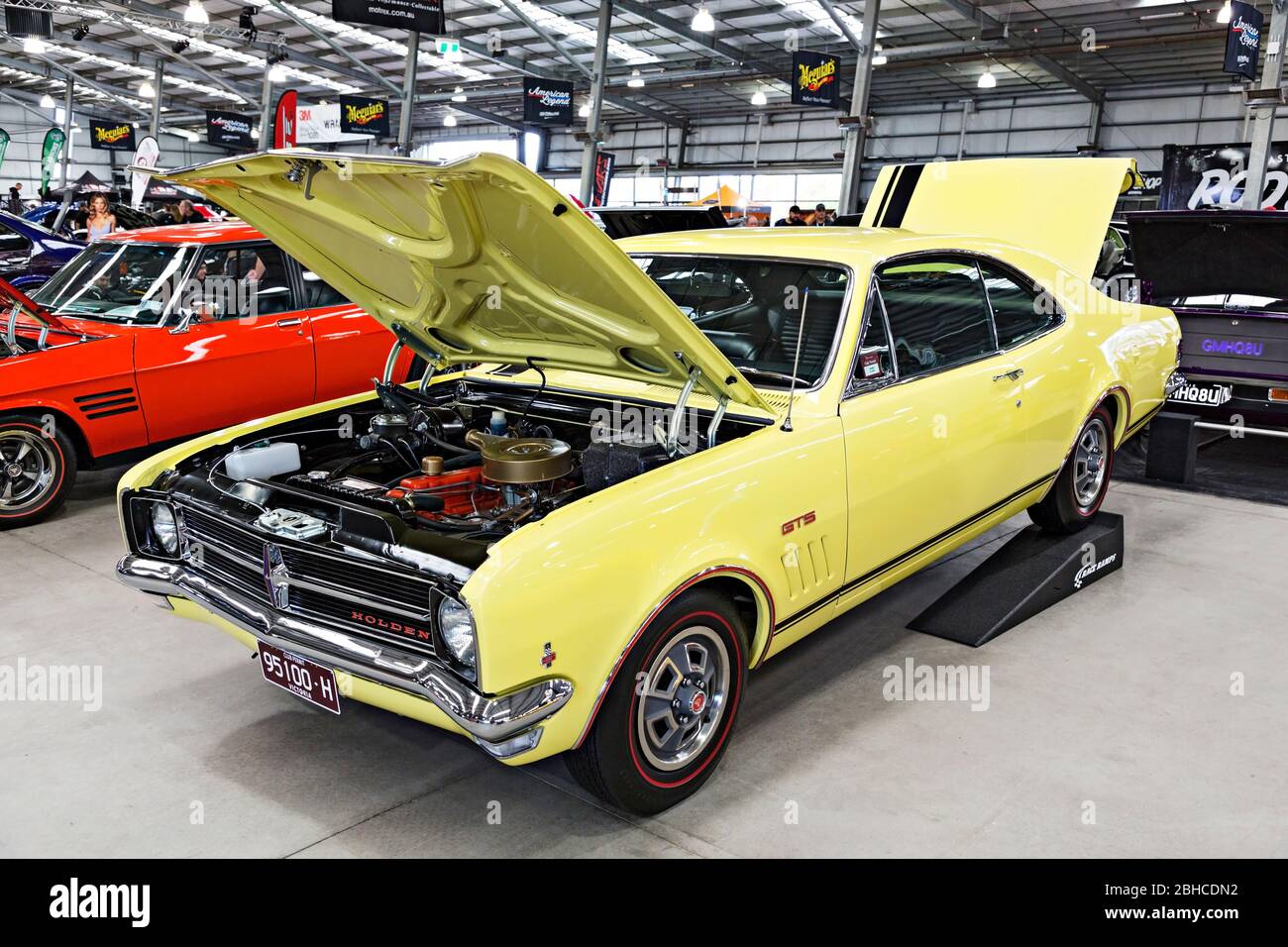 Automobiles / Australian Made 1968 HK GTS Monaro; affiché au salon automobile à Melbourne Victoria Australie. Banque D'Images