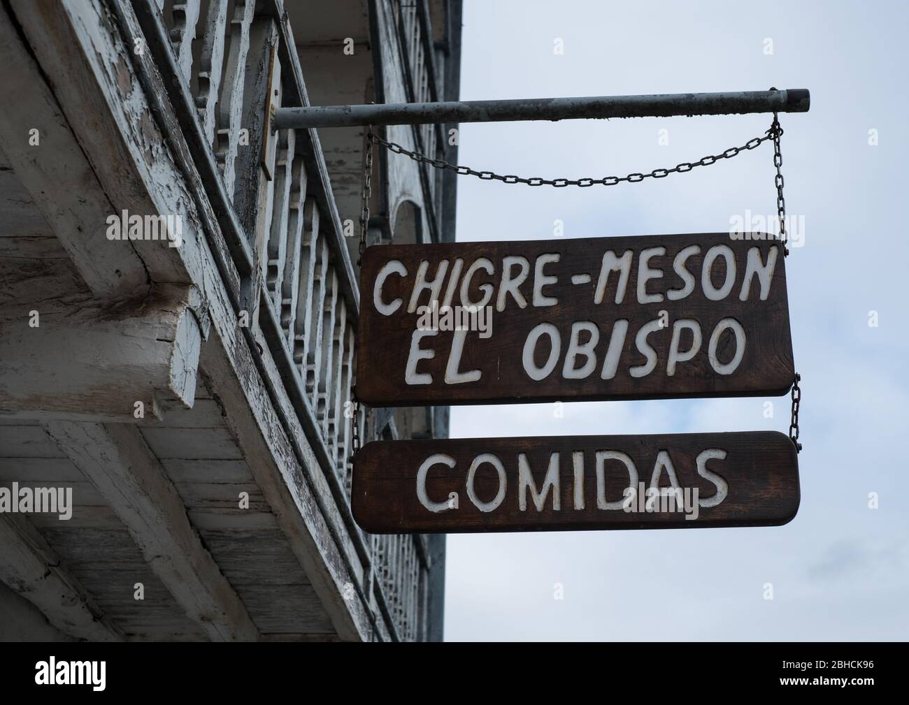 Casa El Obispo (Maison de l'évêque) à San Pedro de Paredes, Asturies, nord de l'Espagne Banque D'Images