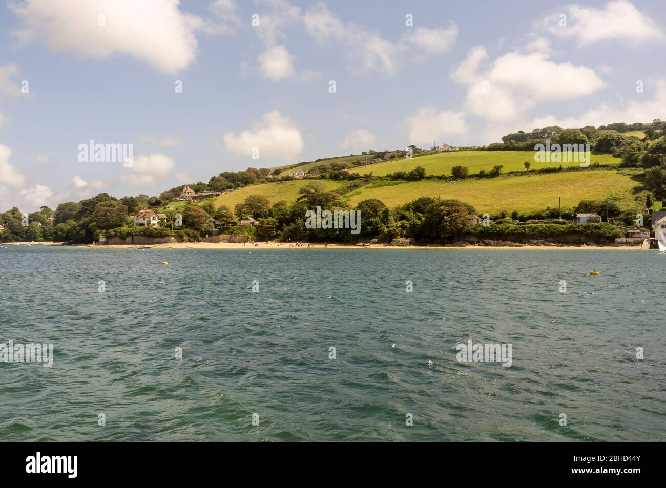 Plage de East Portlemouth au port de Salcombe à Devon, en Angleterre Banque D'Images