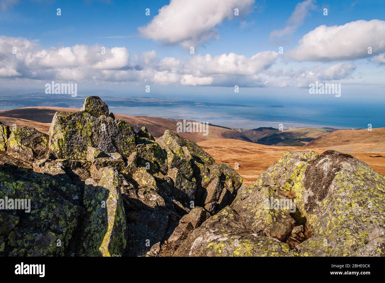 Les Carnedddau sont un groupe de montagnes à Snowdonia, au Pays de Galles. Elles comprennent les plus grandes zones contiguës de haute terre au Pays de Galles et en Angleterre, ainsi que Banque D'Images
