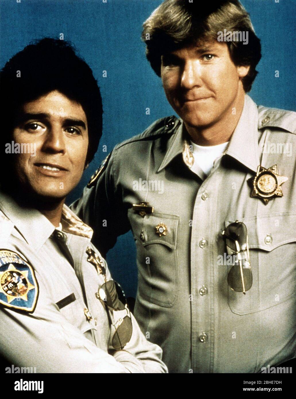 ERIK ESTRADA, LARRY WILCOX, CHIPS, 1977 Photo Stock Alamy