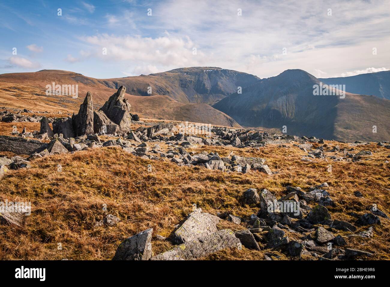 Les Carnedddau sont un groupe de montagnes à Snowdonia, au Pays de Galles. Elles comprennent les plus grandes zones contiguës de haute terre au Pays de Galles et en Angleterre, ainsi que Banque D'Images