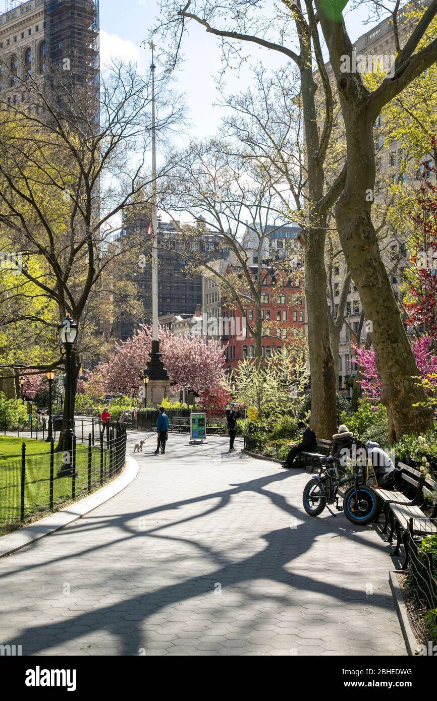 Madison Square Park, New York. Banque D'Images