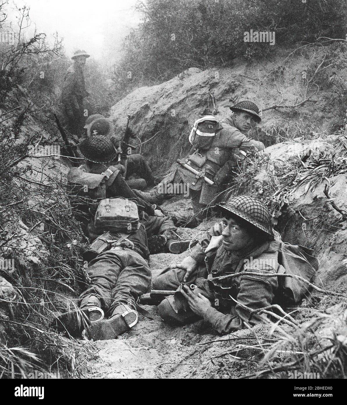 Troupes écossaises en seconde Guerre mondiale. Anzio Banque D'Images