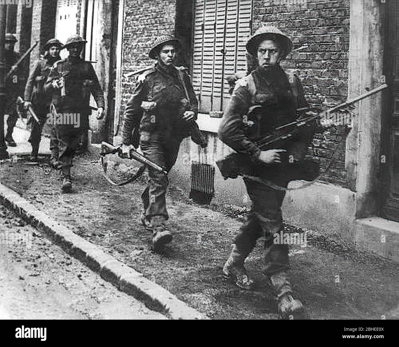 Troupes écossaises en seconde Guerre mondiale coldstream, gardes, arras, septembre 1944 Banque D'Images